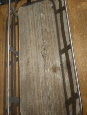 Cooperstown Wooden Serving Tray with Metal Frame